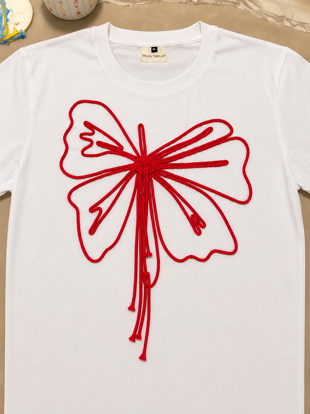 Butterfly Knot Tee - White