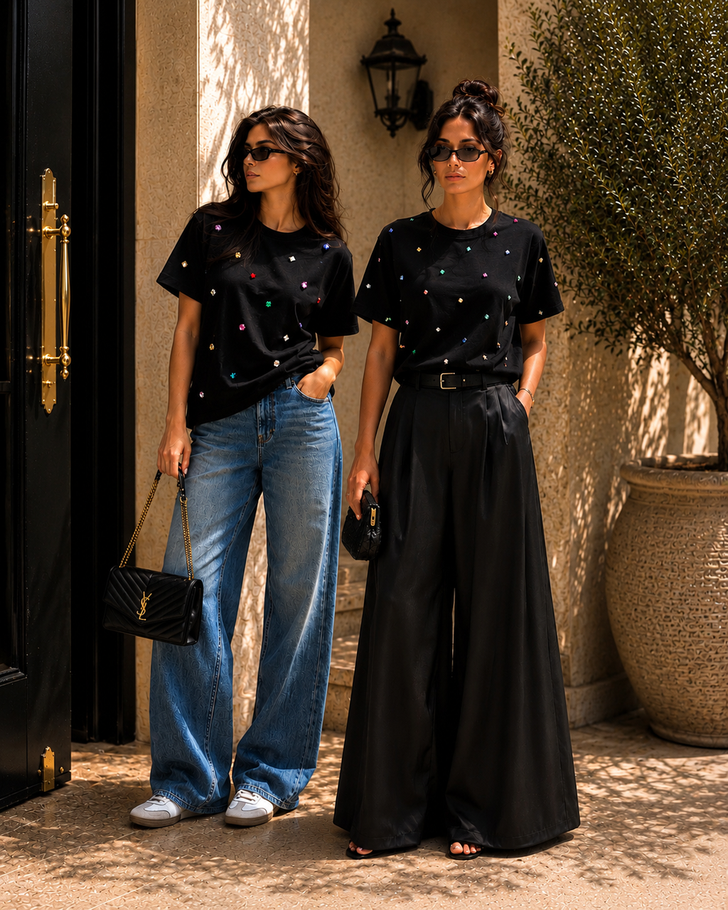 The Studded Tee - Black