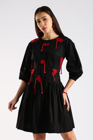THE SCARLET LOOP DRESS
