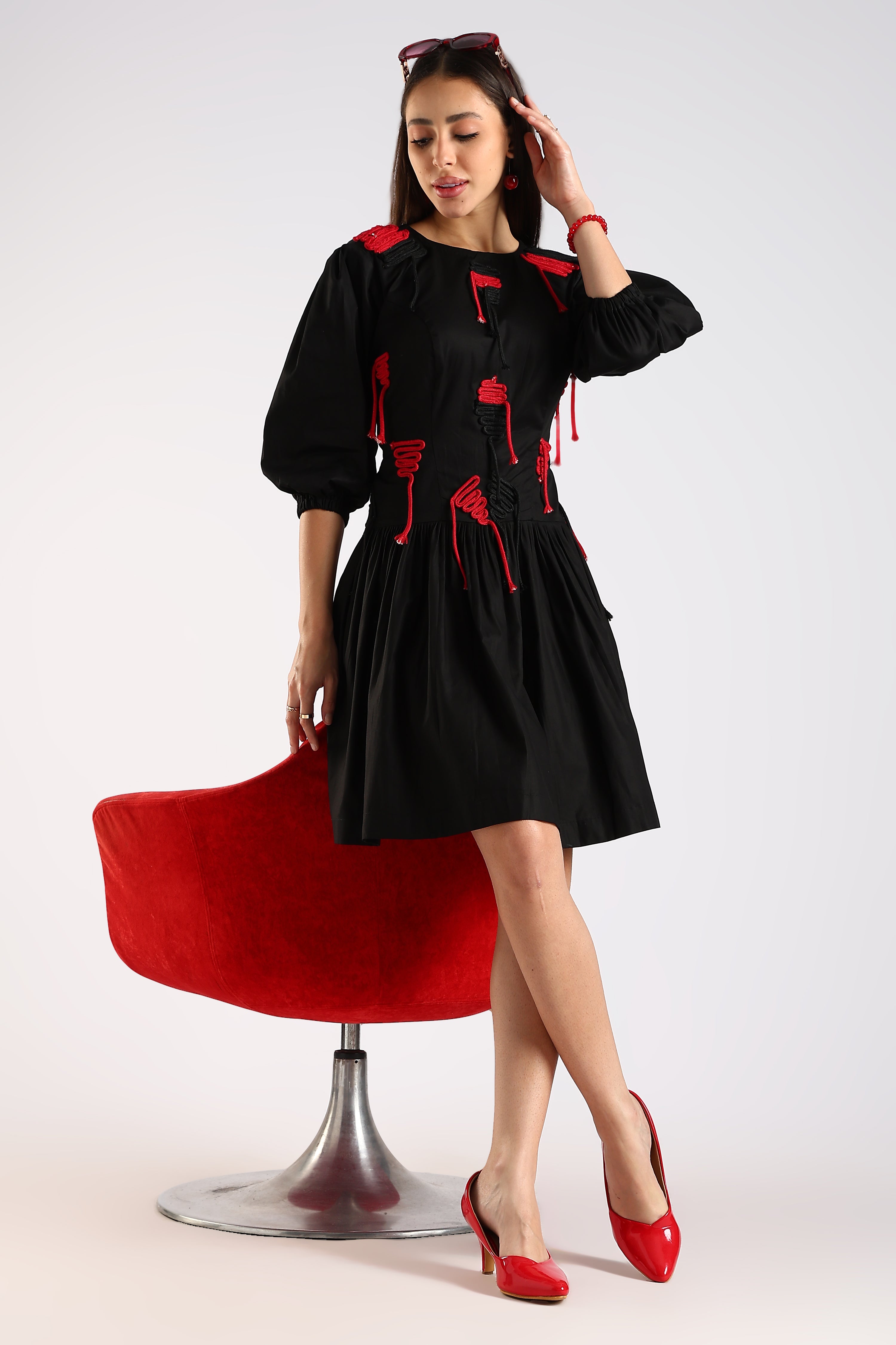 THE SCARLET LOOP DRESS