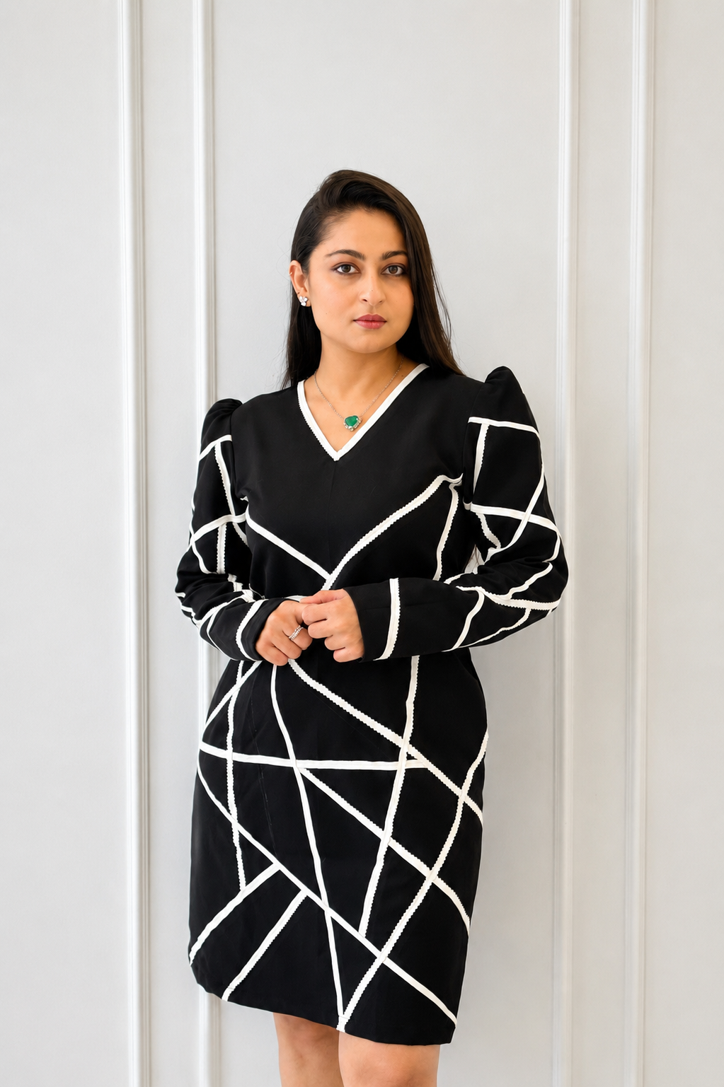 Trim Line Dress