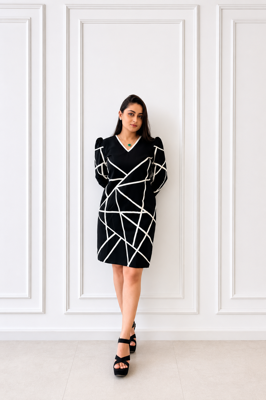 Trim Line Dress