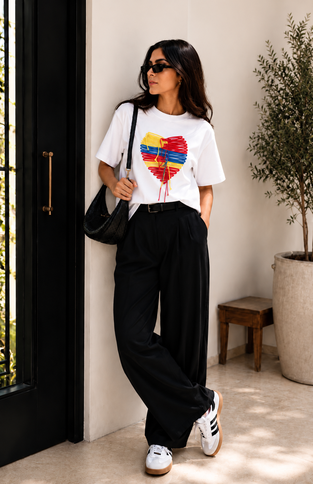 Heartbeat Tee - White