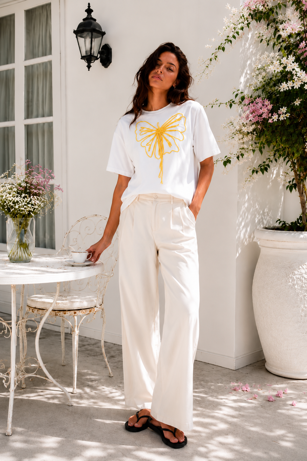 Butterfly Knot Tee - White