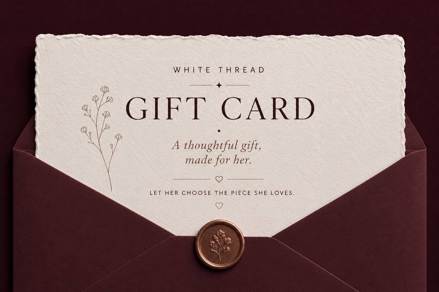 White Thread Gift Card